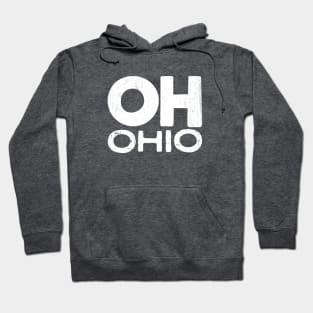 OH Ohio Vintage State Typography Hoodie